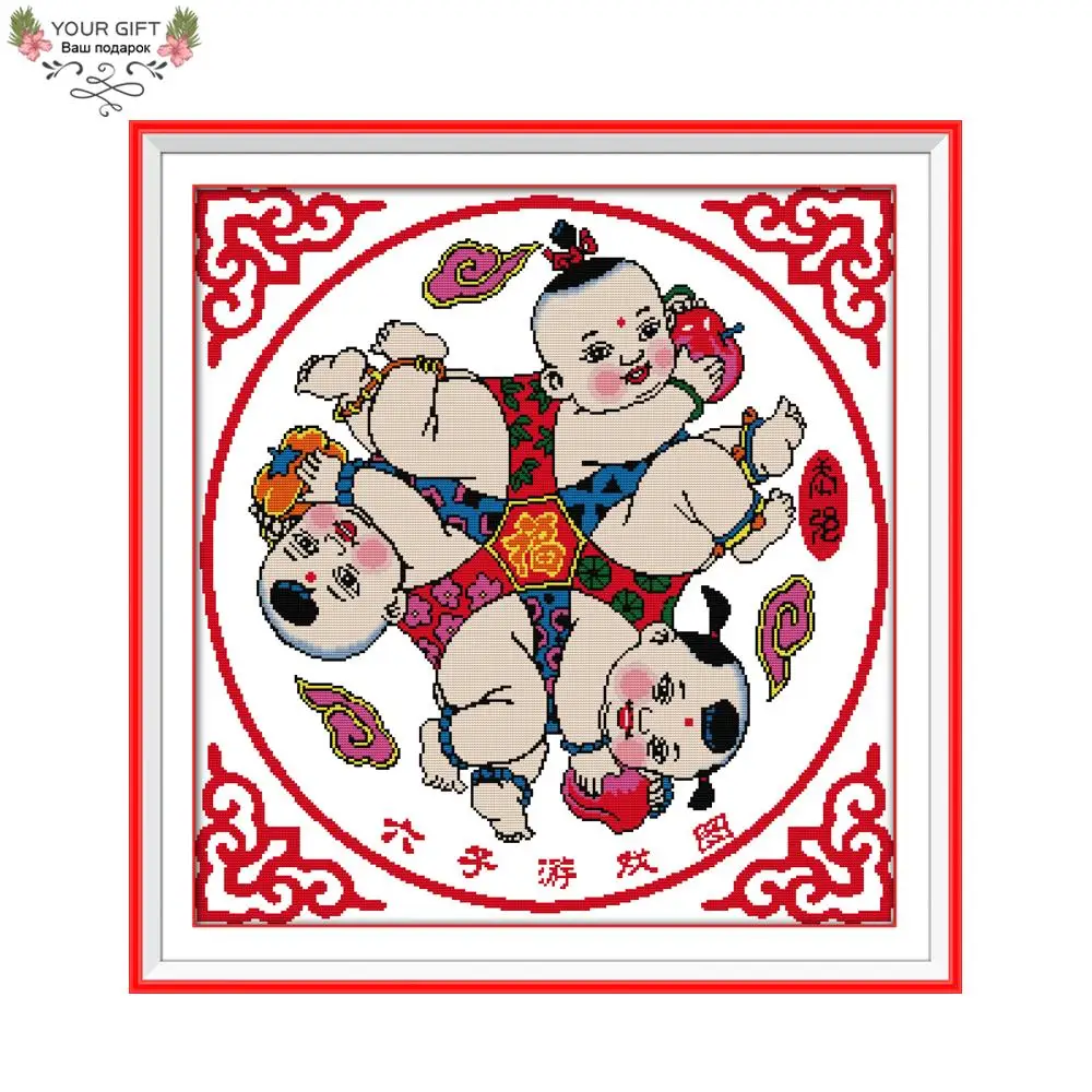 Joy Sunday R701 Бесплатная доставка 14CT 11CT подсчитанный и штампованный домашний декор