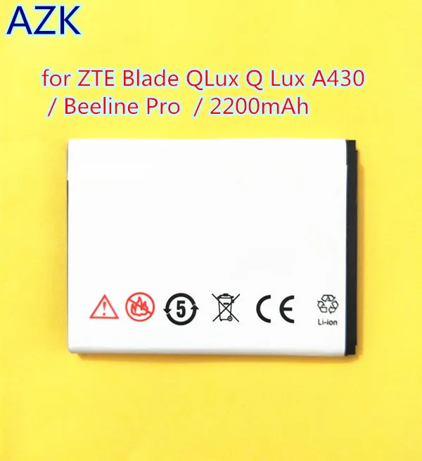 Аккумулятор AZK для ZTE Blade QLux Q Lux A430 A210 3g 4g 3 8 в 2200 мАч|battery for|battery for ztebattery 2200mah |