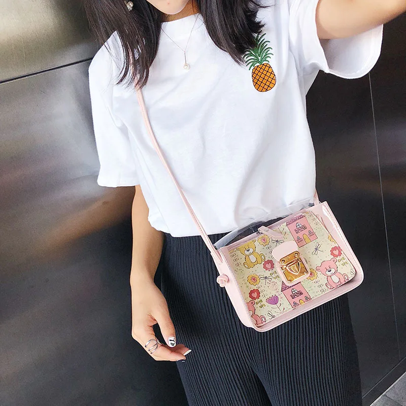 Клатч женская прозрачная сумка-мессенджер гелевая сумка сумки на плечо