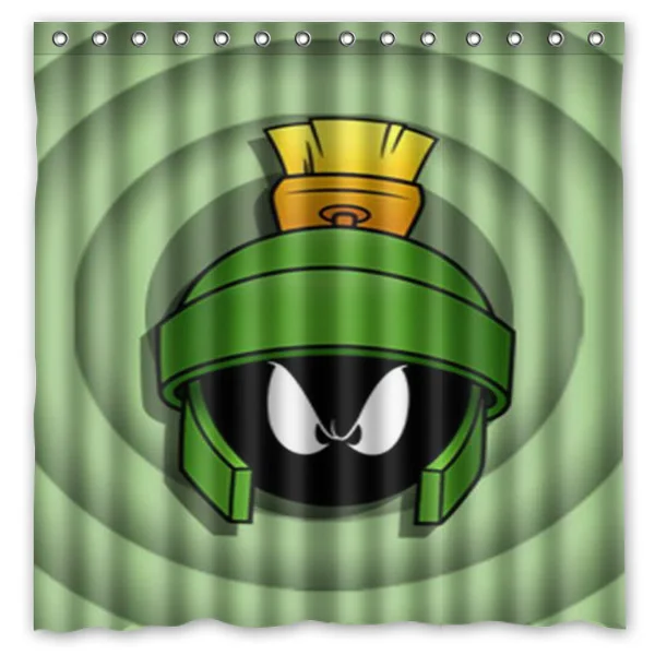 Водонепроницаемая занавеска для душа с принтом Marvin The Martian ванны из 100% полиэстера