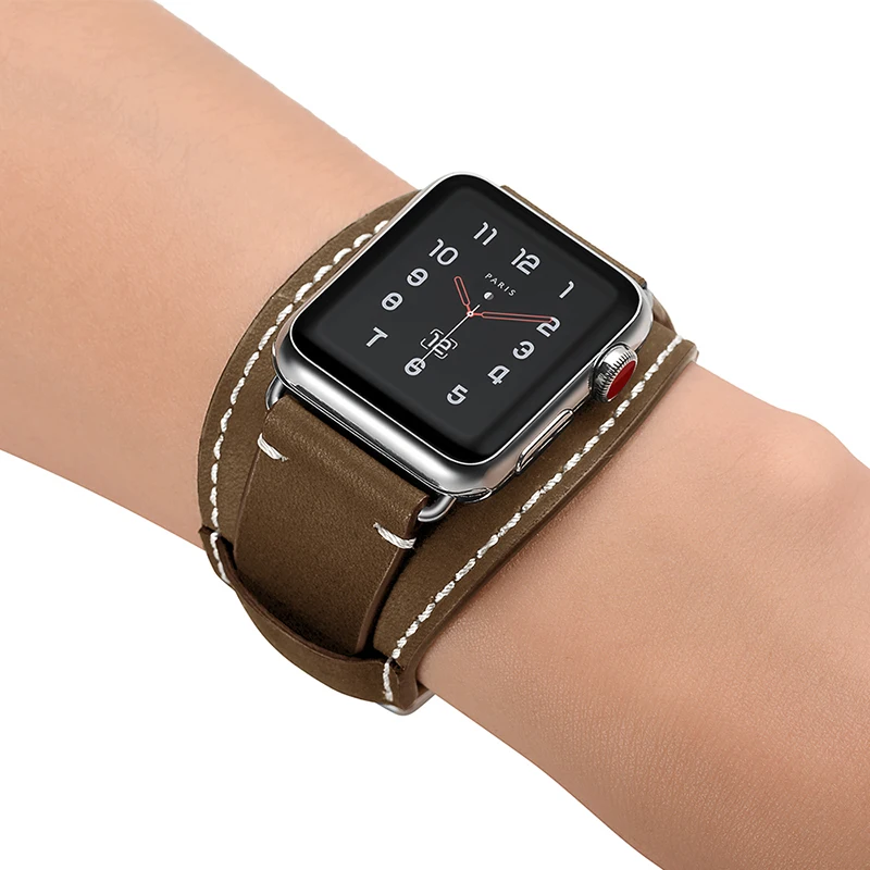 Новые пояса из натуральной кожи часы браслет ремешок для Apple Watch Series 1 2 3 iWatch 38 мм 42 ремешки наручных часов