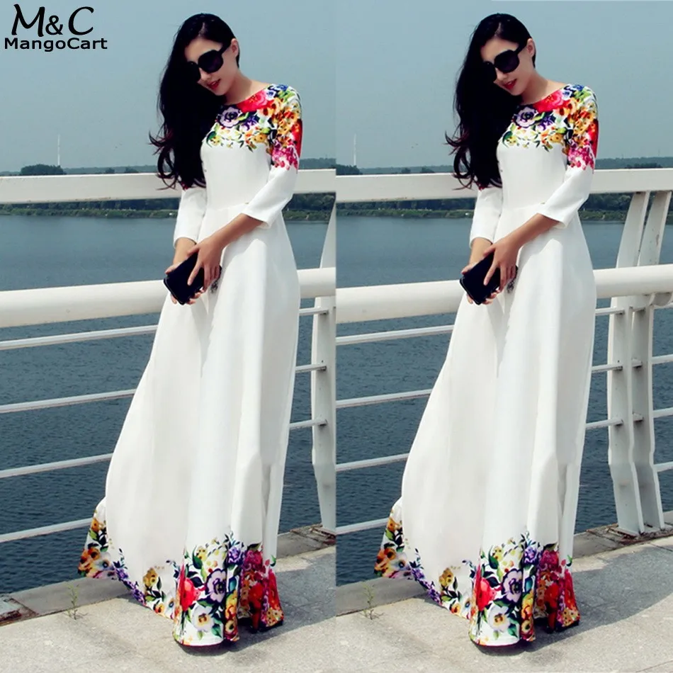 Длинные платье макси для женщин платья вечеринок 2018 осень весна Vestidos мода