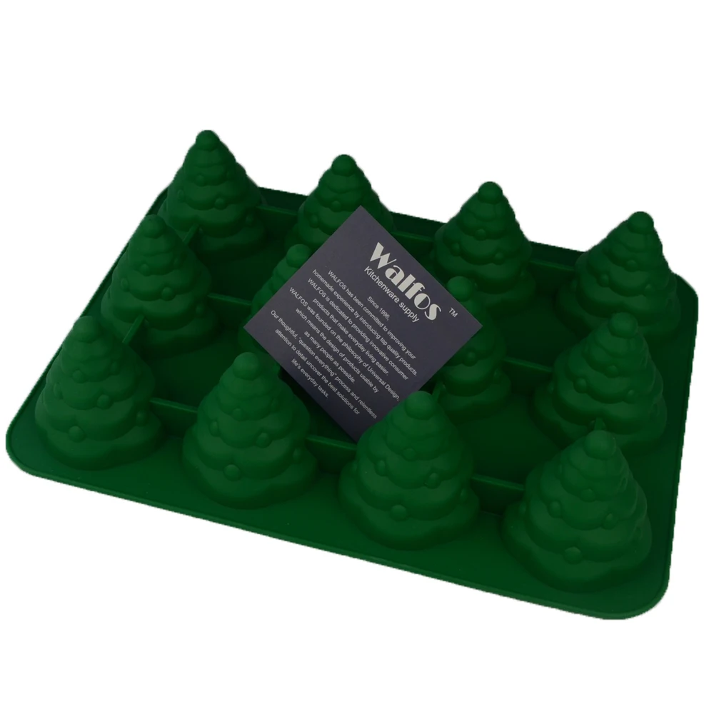 WALFOS Бесплатная доставка Силиконовые формы для торта шоколадные Рождественская