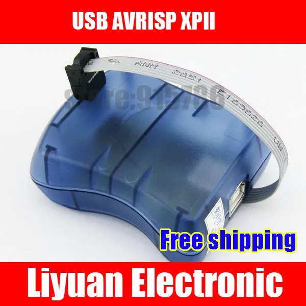 Free shipping USB AVRISP XPII / compatible AT AVR ISP mkII AVRISPmkII support PDI Studio4/5/6 | Электронные компоненты и