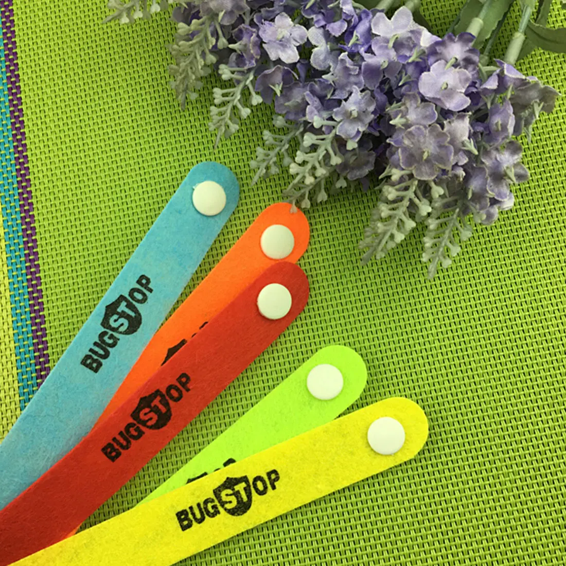 Летние 10pcse/комплект с натуральной цитронеллой ремешок Ткань Браслет от Комаров