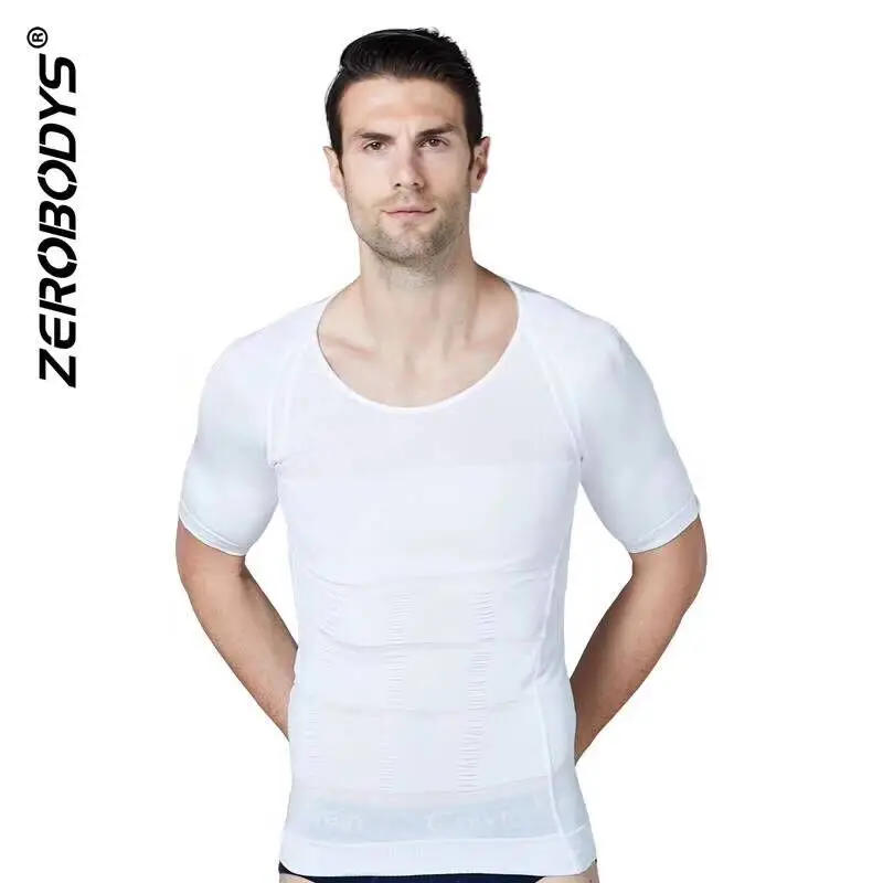 

2-PACK Men Slimming Body Shaper Tummy Shapewear Fat Burning Vest Modeling Underwear Corset Waist Trainer Muscle Girdle Shirt