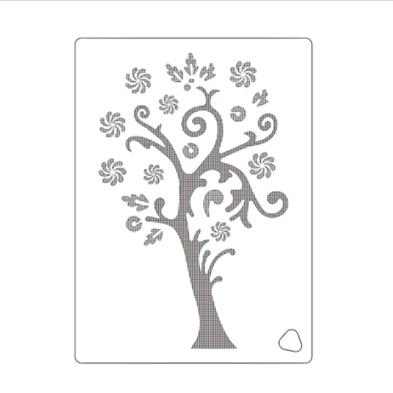 1 шт. многоразовый трафарет в форме снежинки дерева цветка Аэрограф рисование