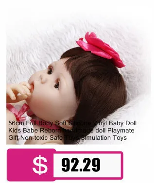 55 см 6 шт./компл. милые дети Reborn Baby Doll Мягкие реалистичные пупсик для девочек игрушки в подарок на день рождения для ребенка перед сном раннее образование