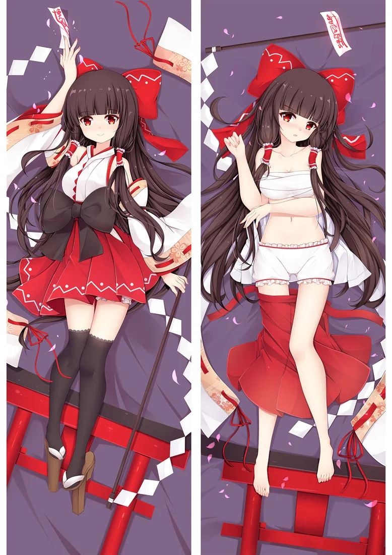 2017 August Anime TouHou Project Hakurei Reimu воплощение алого дьявола Подушка Dakimakura чехол Чехол для