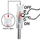 3 шт. арбалет с подсветкой, Автомобильный светодиодный хвостовик для охоты, хвостовик для. 300 7,6 мм, внутренний диаметр, углеродный алюминий, стекловолоконная стрела