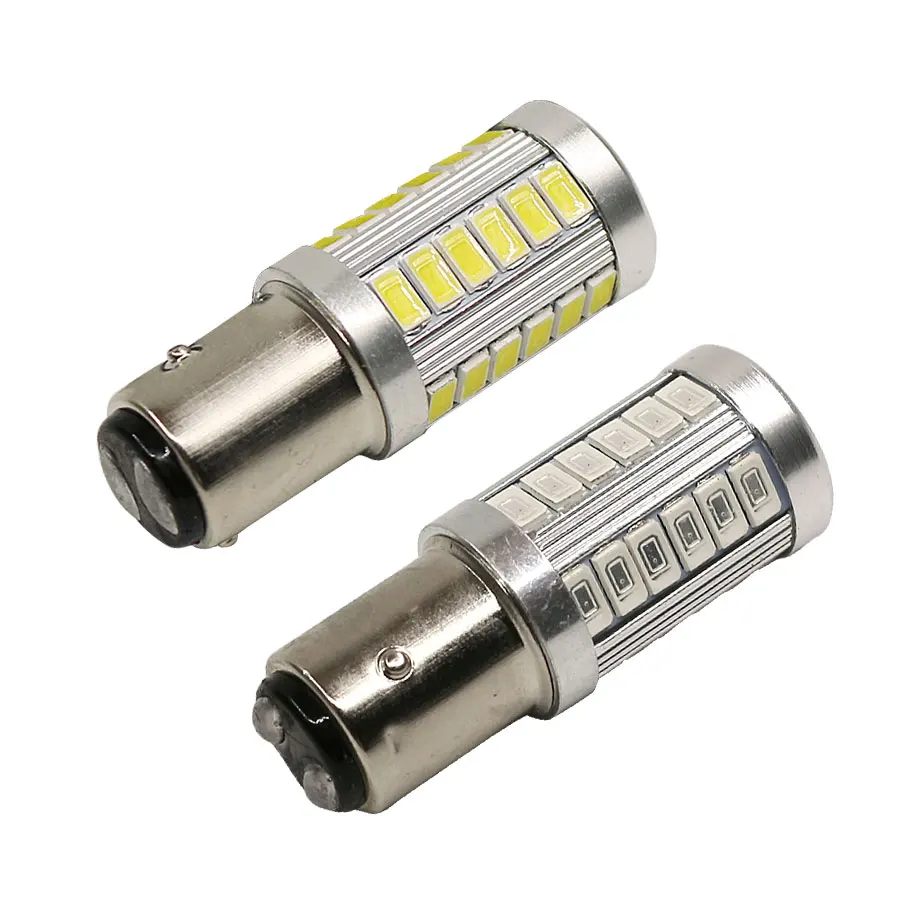 2 шт. супер яркий 1157 bay15d p21/5 Вт светодиодный стоп-сигналы 5730 33SMD Авто Задние Лампы стояночного стоп-сигналы лампы красный/белый/желтый 12V