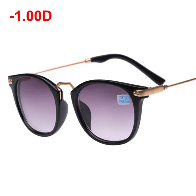 Готовые Очки для близорукости Женская овальная оправа из стальной проволоки с