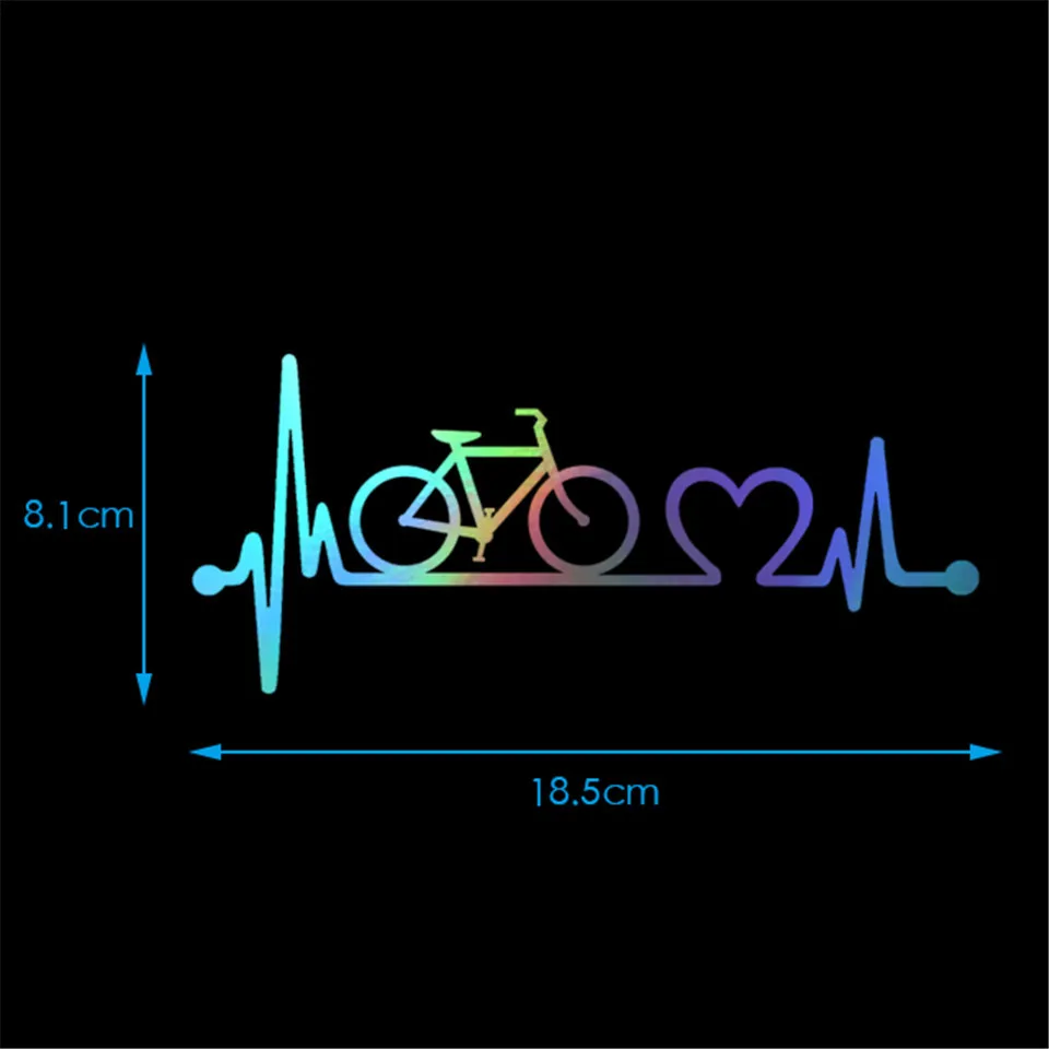Автомобильный Стайлинг велосипед сердцебиение Lifeline Велоспорт Модные виниловые