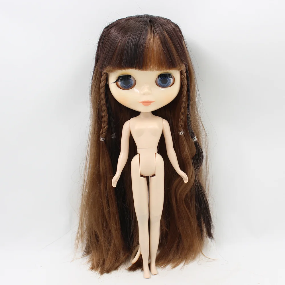 1/6 Blyth кукла с коричневыми микс волос с челкой белая кожа blyth нормальное тело nede кукла DIY модные игрушки No.280BL9158/0312