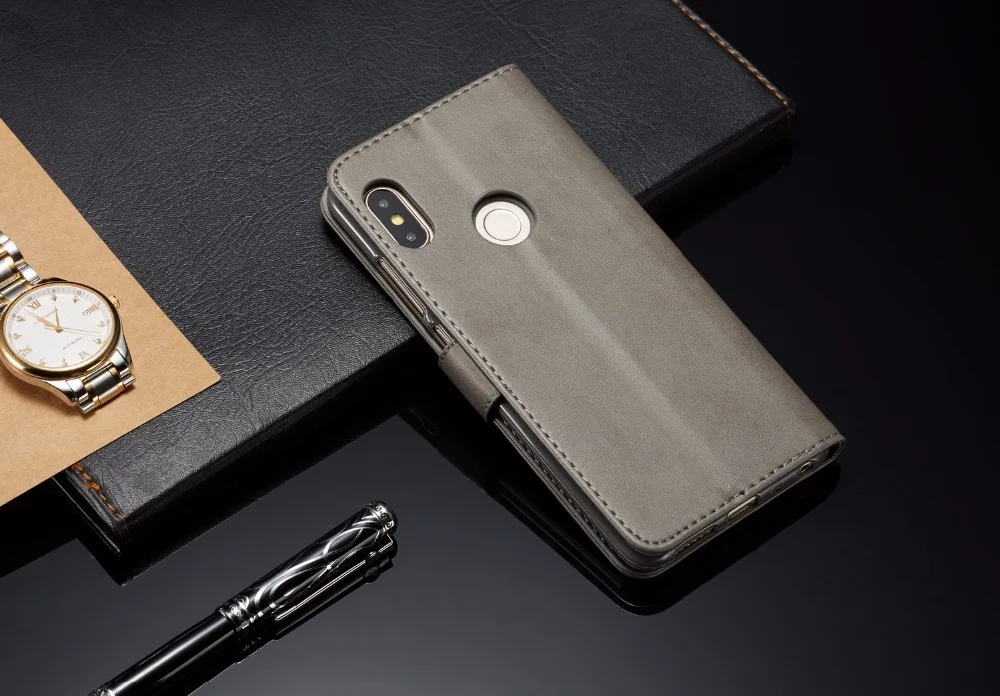 Откидной Чехол для Xiaomi mi A1 A2 Red mi Note 4 4A 4X5 5A 6 6A Pro Plus Prime Y1 с ретро роскошным полиуретановым бумажником, чехол для телефона