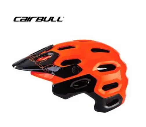 orange with black Cairbull rally sprinting велосипедный шлем Casco Ciclismo горный MTB велосипедный Регулируемый Козырек защитный шлем - Цвет: orange with black