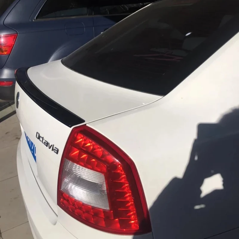 Для Octavia спойлер высокого качества ABS Материал заднее крыло автомобиля праймер