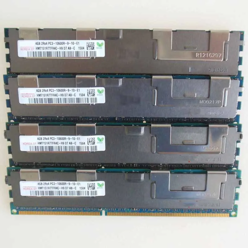 4X4 ГБ PC3 10600R DDR3 1333 МГц ecc память регистровая зарегистрированной Оперативная 2RX4
