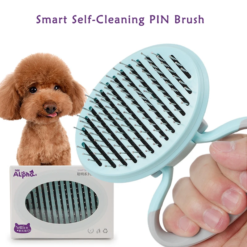 DELE самоочищающийся щетка для домашних животных Собака Щенок Кот котенок