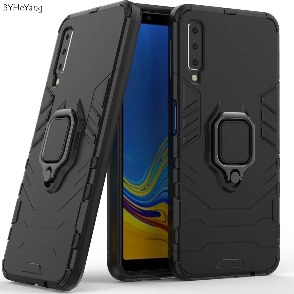 Чехол BYHeYang подходит для A7 2018 A750F силиконовый резиновый твердый кольцевой
