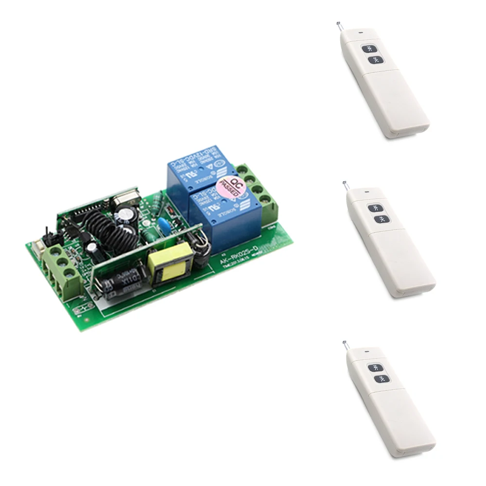 Бесплатная доставка 85 в-250 в 2CH широкое напряжение RF Беспроводная система