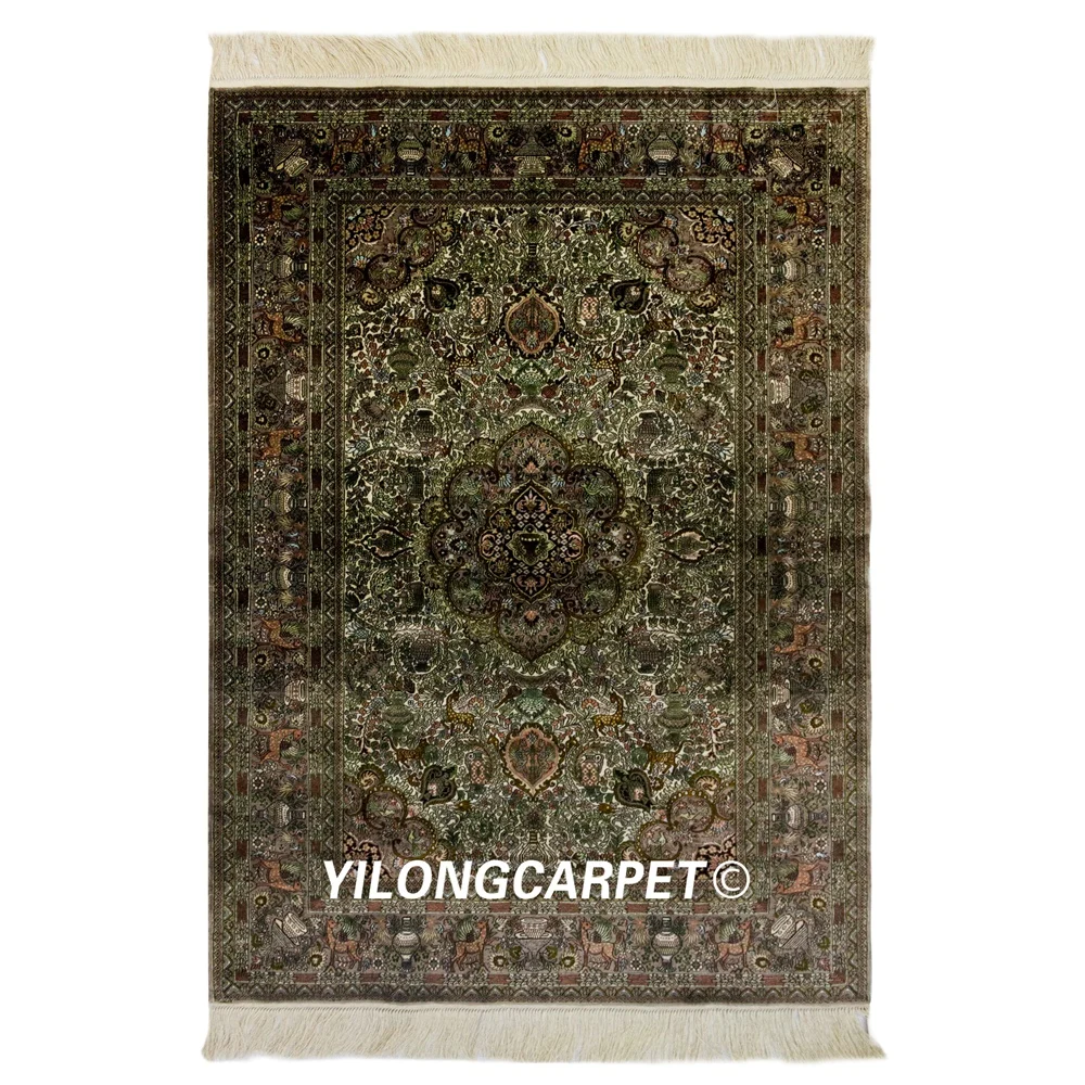 YILONG 2 &quotx 3&quot ручной работы 800 линий шелковый ковер высокое качество китайский