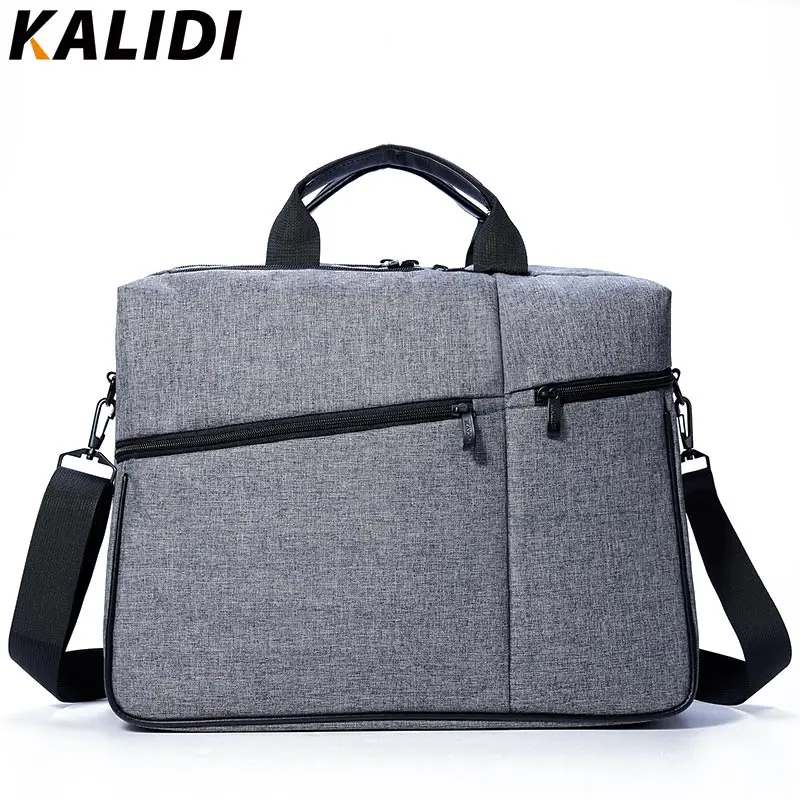 KALIDI 15 дюймов, деловые сумки, мужская сумка, портфель для ноутбука, сумка через плечо для Mackbook 13,3-15,6 дюймов, сумка для ноутбука