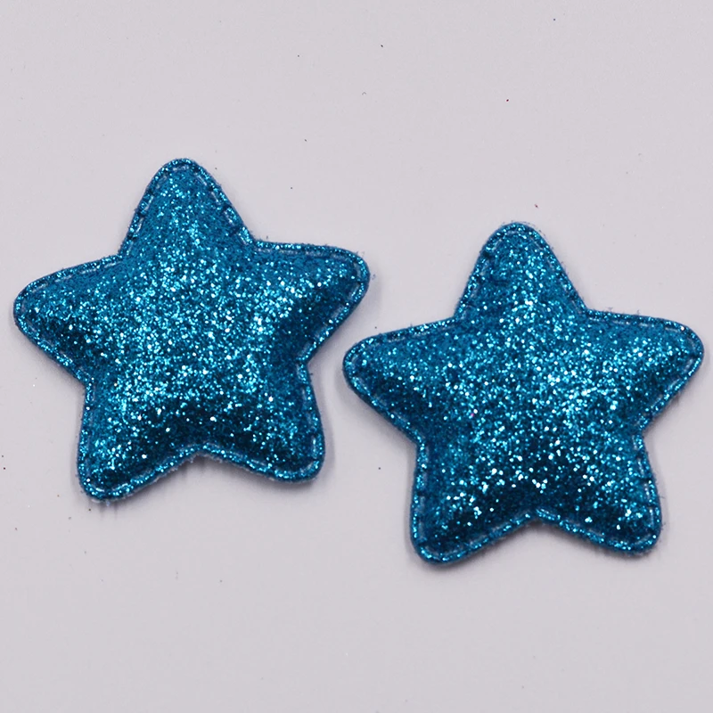 dark blue 30 шт. 4,8 см Gliter Star мягкие аппликации для головных уборов аксессуары аппликация и Одежда Швейные декоративные нашивки - Цвет: dark blue