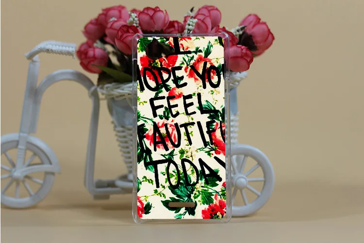 12 рисунков красивых цветов DIY модный жесткий чехол с принтом для телефона Sony Xperia L