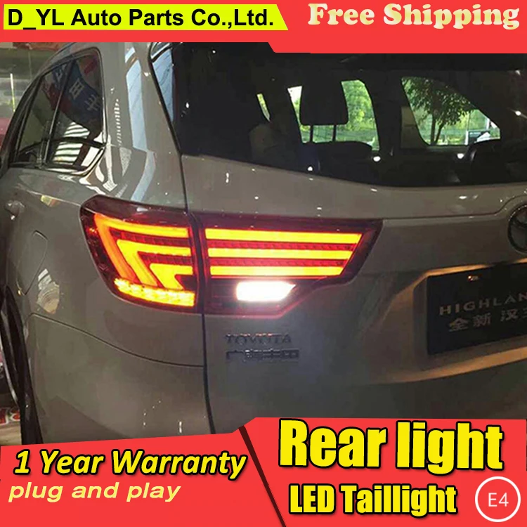 D_YL автомобильный Стайлинг для нового задние фары Highlander 2015 светодиодная… Kluger