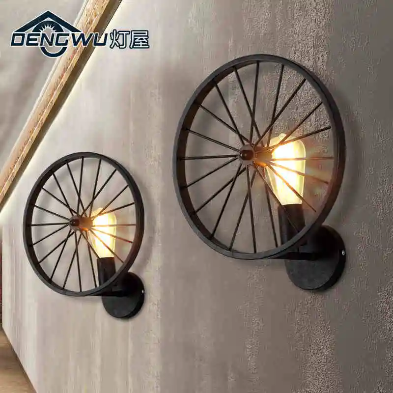 Черный/ржавчины Цвет Американский Nordic Light Новый Ретро Стиль Творческий железные