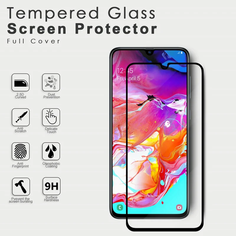 2в1 пленка для объектива камеры Защитное стекло Samsung Galaxy A70 A50 A40 A30 A20 полное