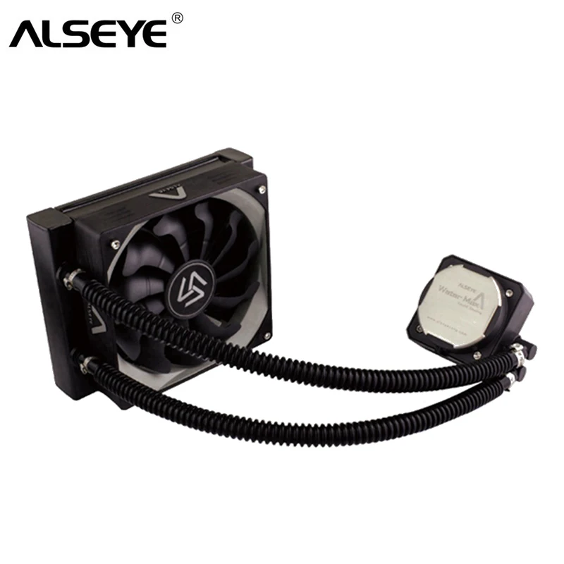 ALSEYE водяное охлаждение кулер для процессора 4Pin 120 мм вентилятор TDP 280W LGA1155/775/115X/