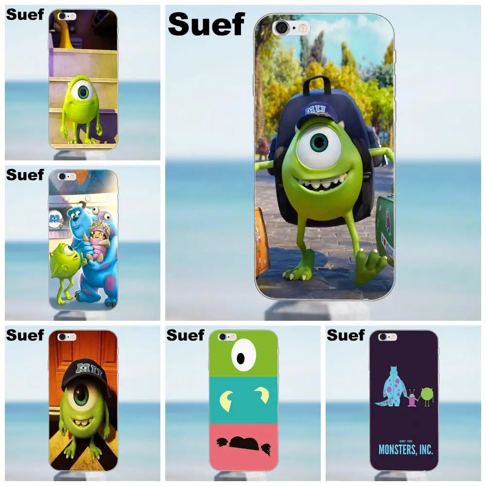 Мягкий чехол для телефона университета майка Вазовски iPhone X 4 4S 5 5S 5C SE 6 6S 7 8 Plus Samsung