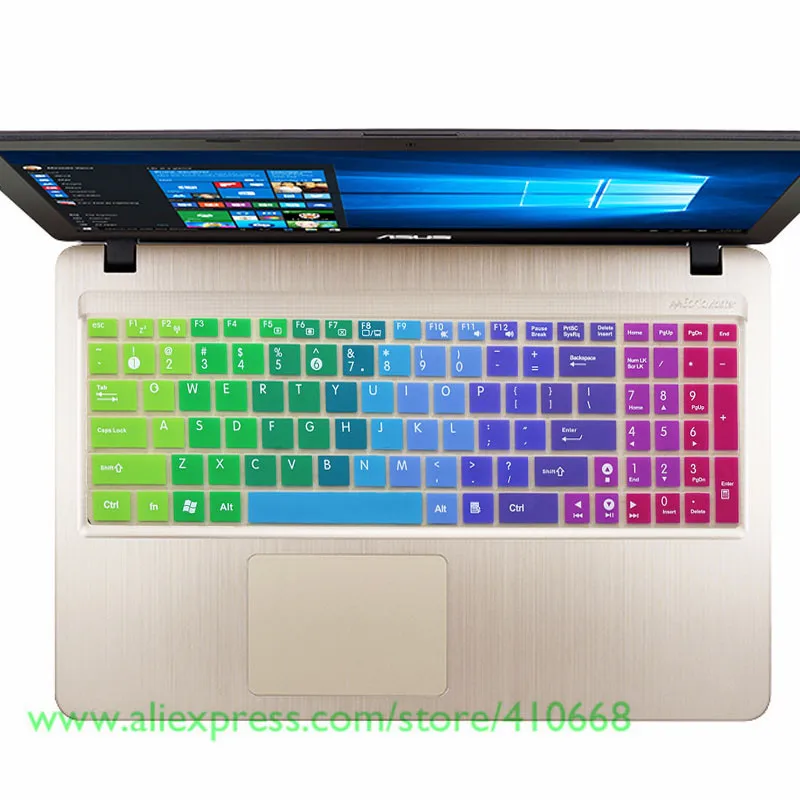 Новая силиконовая накладка на клавиатуру для ноутбука Asus A550V K550L W518L R510D Y581C X550V R500V