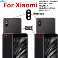 for xiaomi mi 8 8se 8 pro 6 6x mi 5s plus max max 2 rear back camera glass lens replacement parts with adhesive sticker
