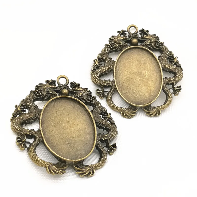 Бесплатная доставка 10 шт. внутренний размер: 30x40 мм сплав античная бронза без