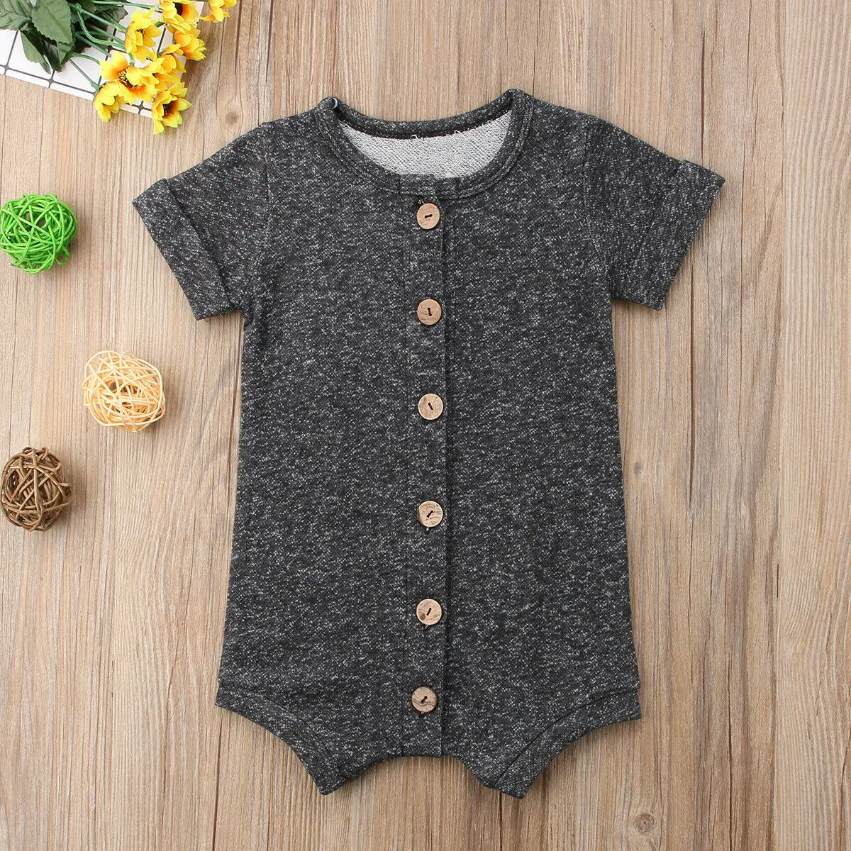 Newborn Baby Boy Girl Summer Romper Jumpsuit Casual Cotton Striped Short Sleeve Clothes Rompers | Детская одежда и обувь