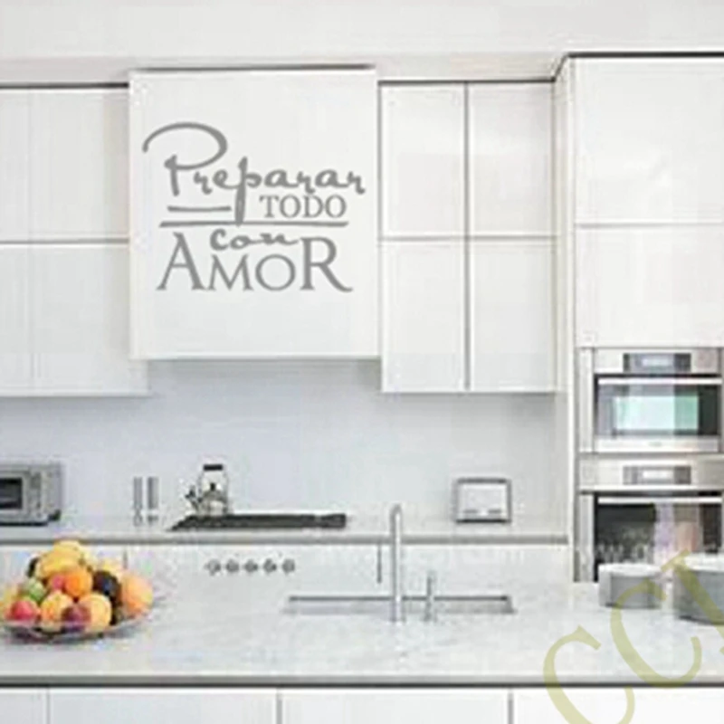 Бесплатная доставка испанские настенные художественные наклейки с цитатами для