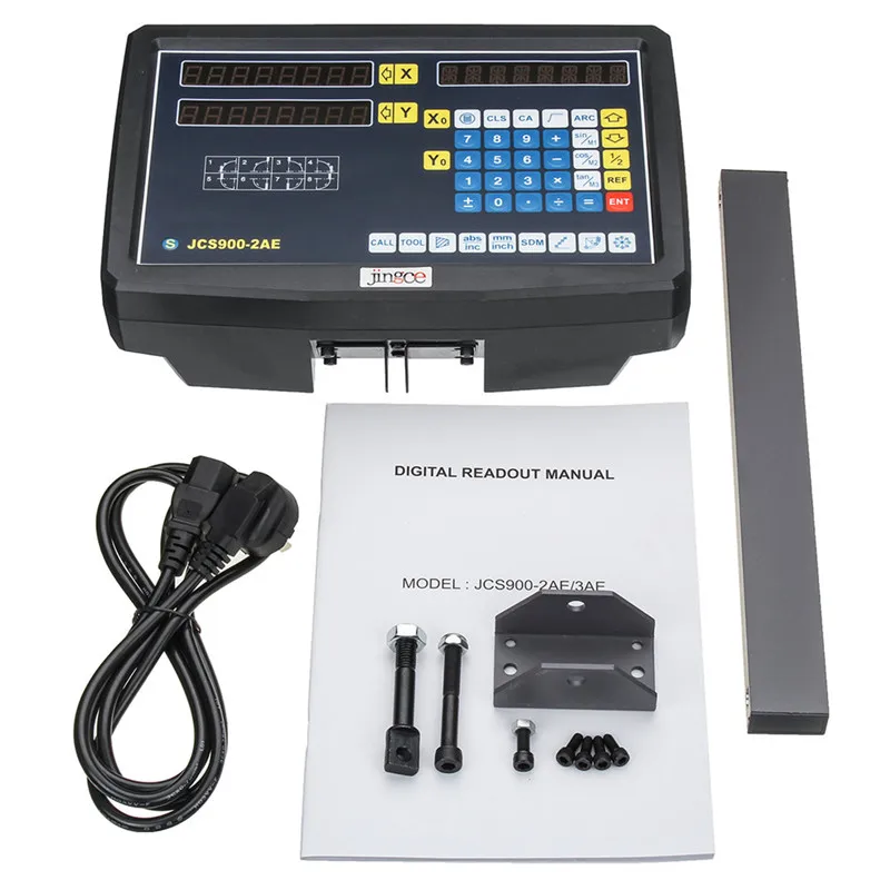 JCS900-2AE DANIU 2/3 оси решетки фрезерные цифровой дисплей с функцией озвучивания/700-1000 мм Электронные Линейная Шкала токарный инструмент - Цвет: JCS900-2AE