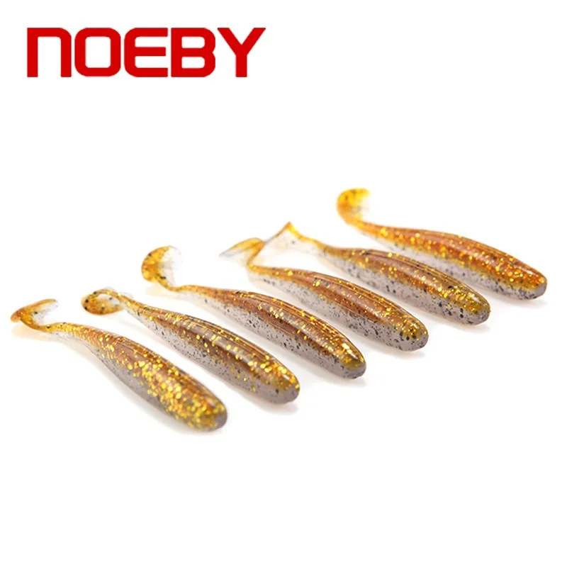 NW208 Noeby мягкие приманки рыболовные приманки 6 шт./компл. 75 мм 95 мм Искусственные Мягкие Рыбная приманка Leurre Souple Силиконовые мягкие приманки для рыбалки - Цвет: NW208