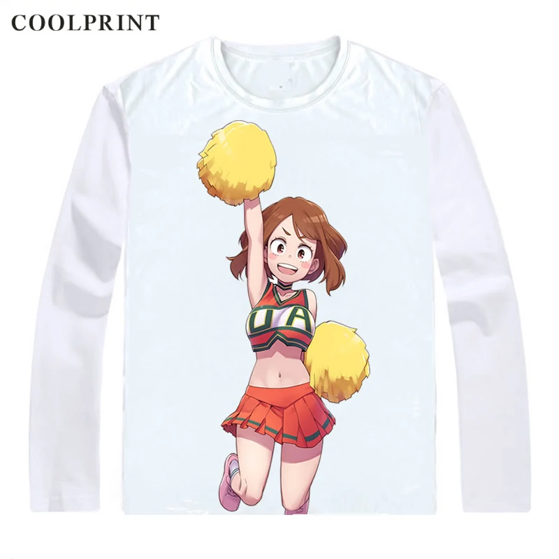 Uraraka Ochako футболка Boku no Hero Academy My Hero Academy мужская футболка Повседневная Винтажная футболка футболки с длинными рукавами и принтом - Цвет: Style 3