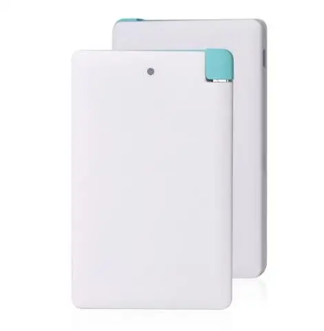 white no adapter Универсальное ультратонкое портативное зарядное устройство емкостью 2600 мА · ч, запасное Внешнее зарядное устройство для xiaomi iPhone, чехлы для зарядного устройства - Цвет: white no adapter