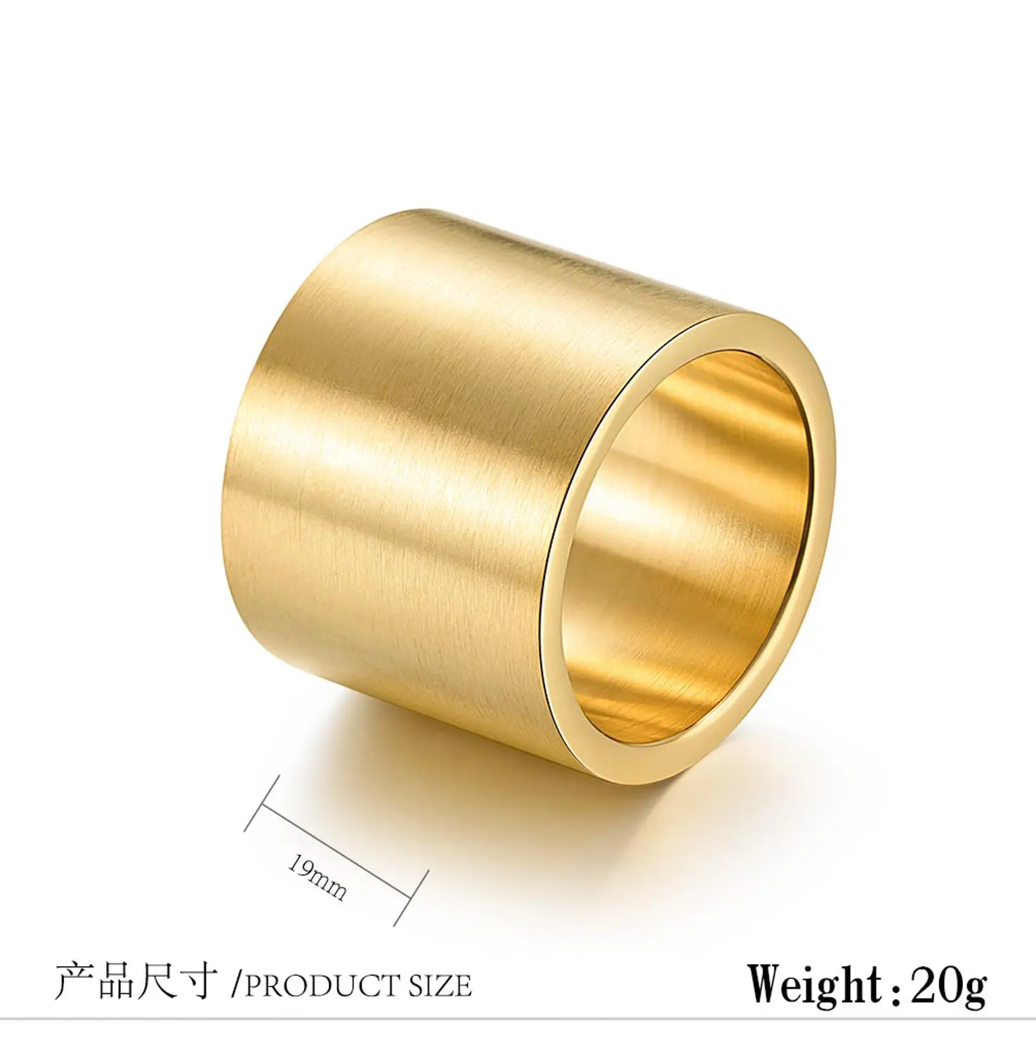 Мужское Винтажное кольцо из нержавеющей стали ширина 19 мм|Кольца| |