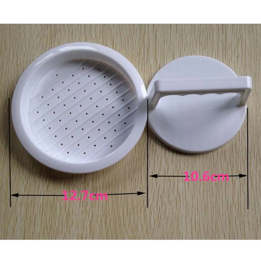 Hamburger Meat Press Tool Multifunctional Kitchen Cooking Tool Round Shape Food Grade PP DIY Meat Burger Maker Mold