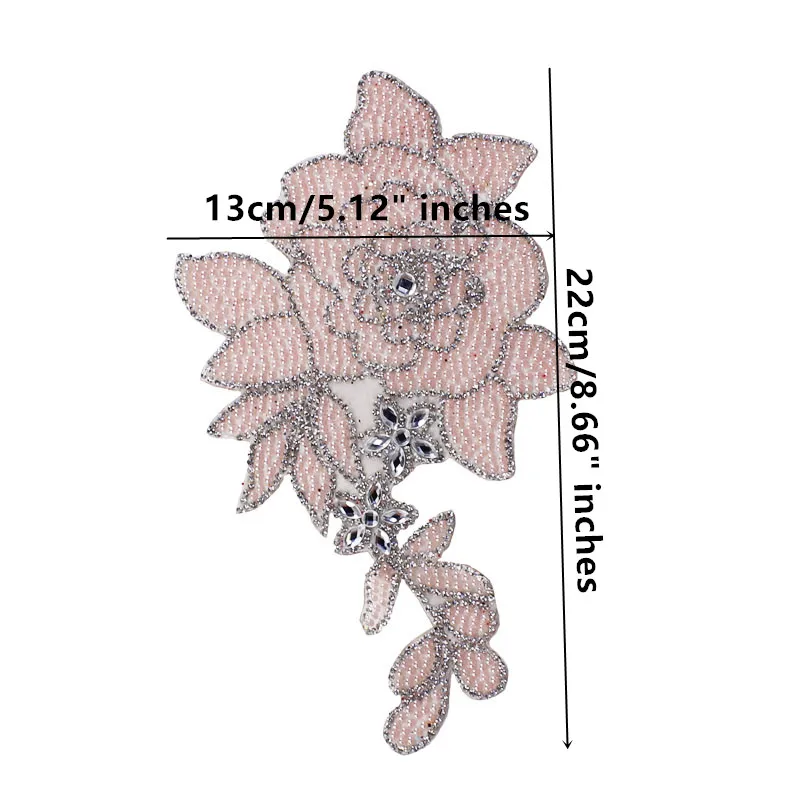 1 шт. наклейки для украшения одежды с цветами и кристаллами из горного хрусталя