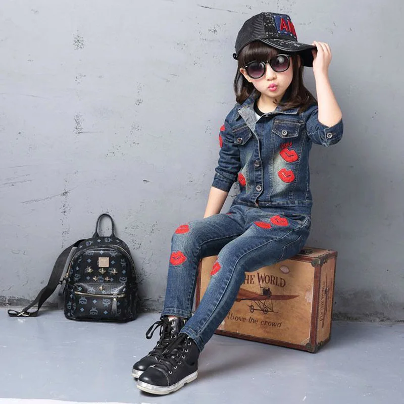 Детская одежда 2016 новый весенний ковбойский костюм для девочек китайский