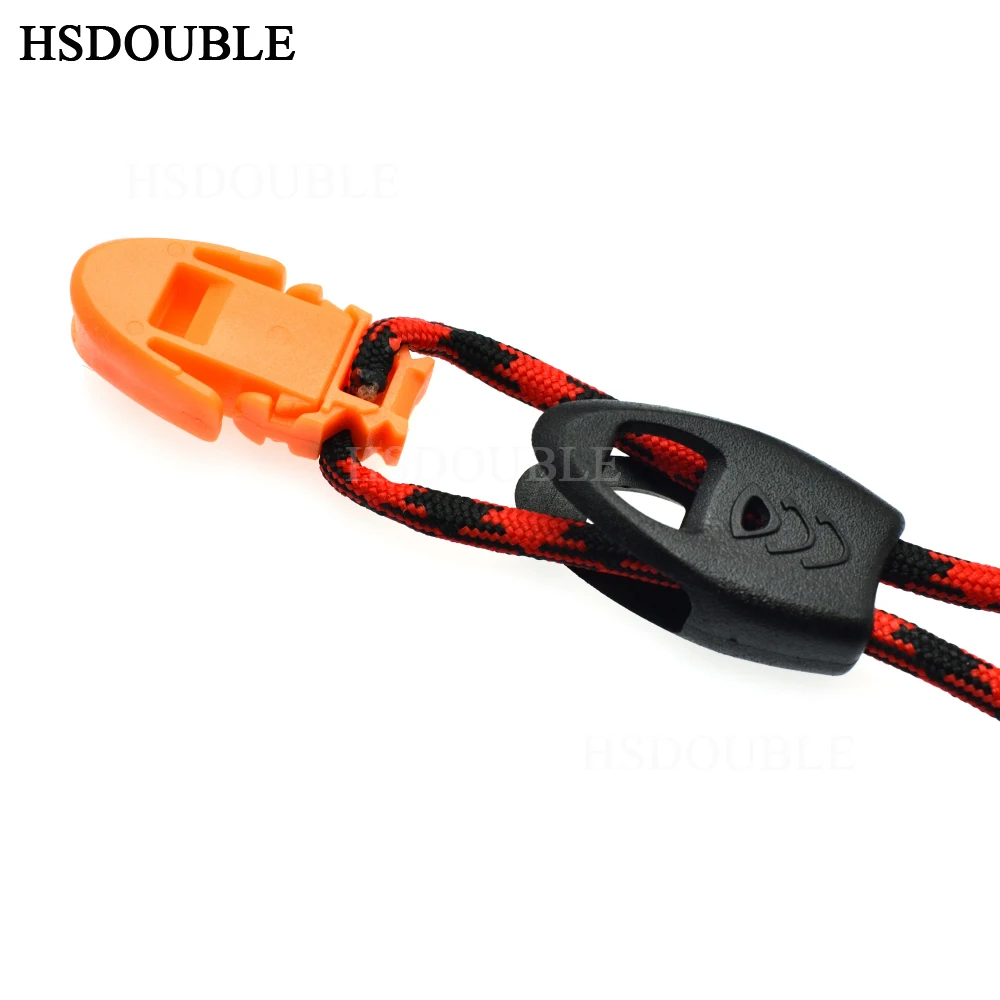 

Emergency Whistle Zipper Pull Cord Ends Lock Paracord Knife Lanyard Survival Outdoor Camping Travel Kits