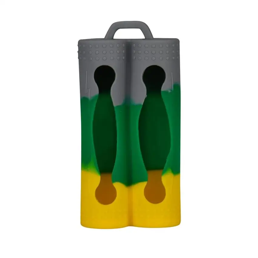 Цветной Двойной 18650 силиконовый чехол для батареи высокого качества |