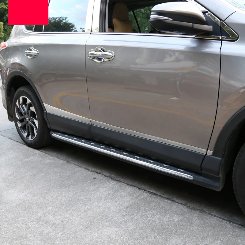 Lsrtw2017 из нержавеющей стали автомобильные молдинги на кузов для toyota rav4 2013 xa40